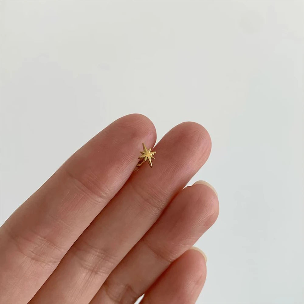 925 Sterling Silver Heart Flat Back Earring, Dainty Mini Stud Jewelry