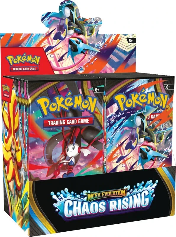 Pokemon TCG Mega Evolution Chaos Rising Booster Box – New & Factory Sealed